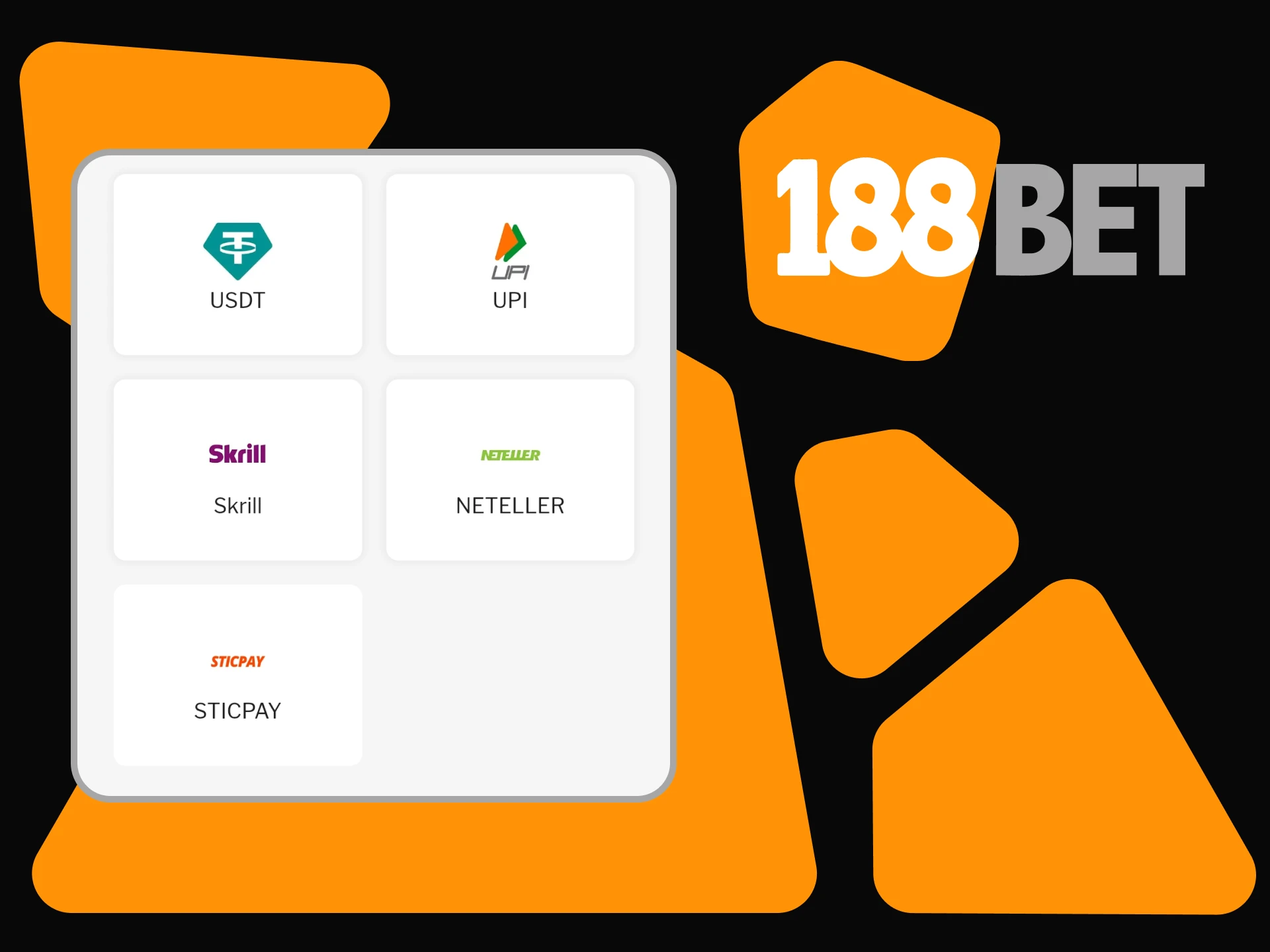 You can make transactions in the 188bet application.