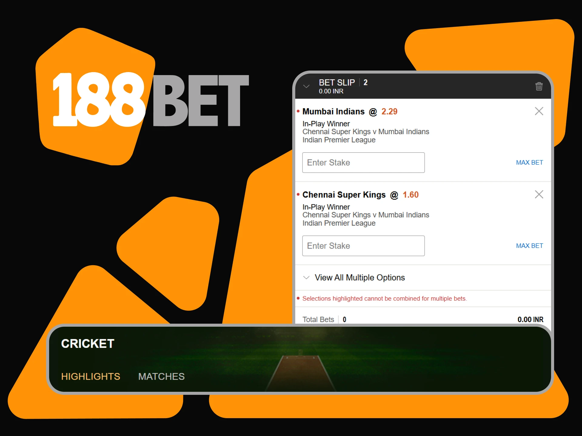 We will tell you how to bet on cricket with 188bet.