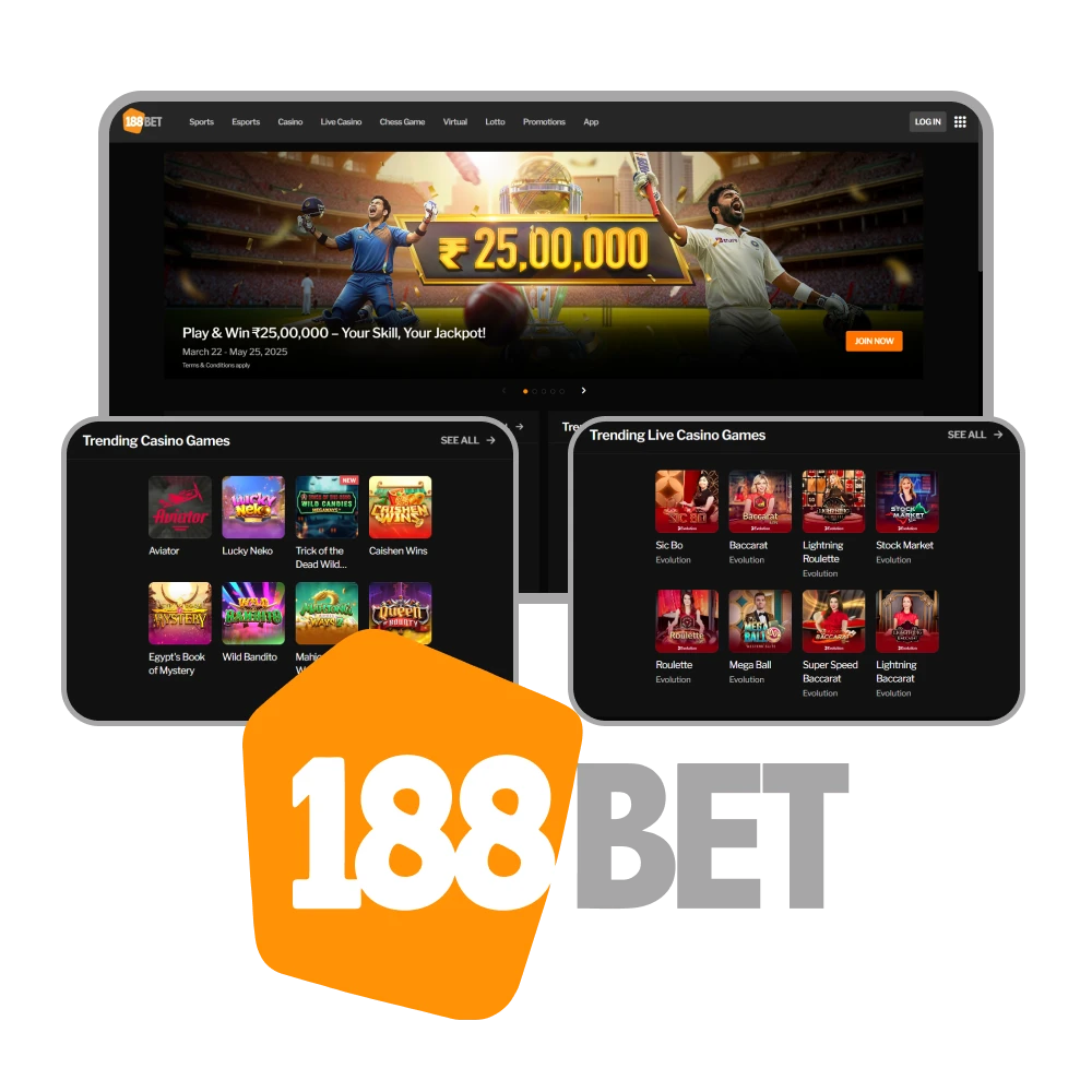 For games and bets choose 188bet.