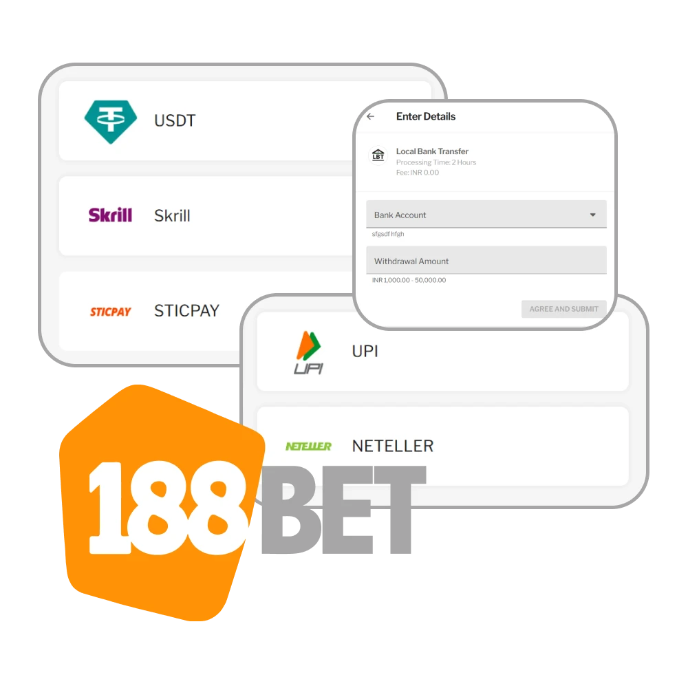 We will tell you about payment on the 188bet website.