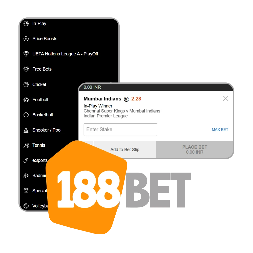 We will tell you how to place bets on 188bet.